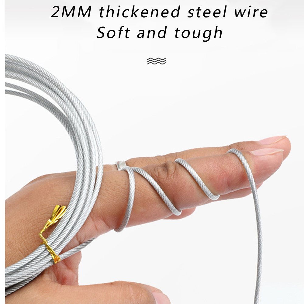 5M Fish Buckle Lock Wire Rope  - Fishing Equipment Cheap review and price