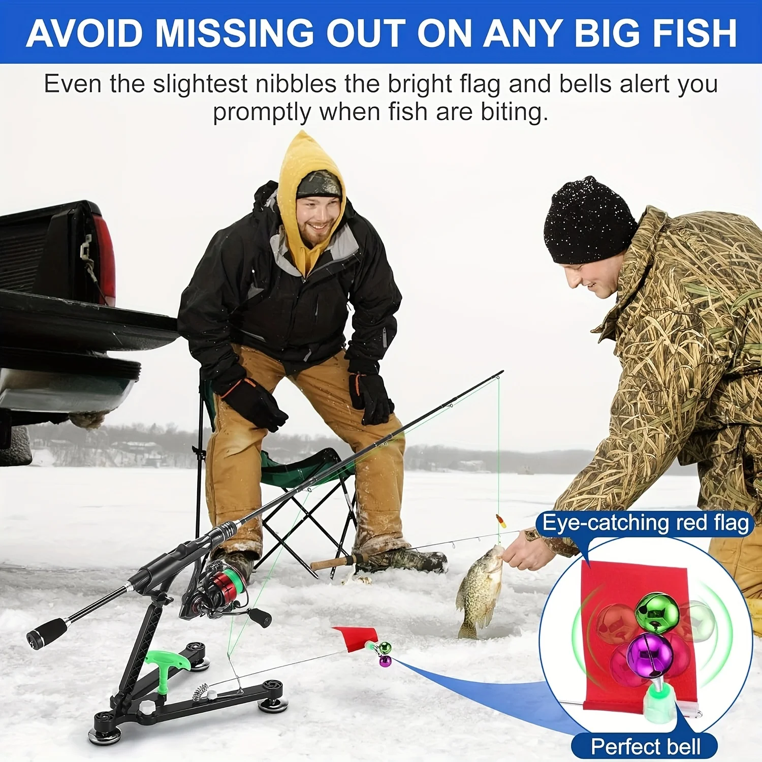 1set Ice Fishing Rod Holder -  - Ice Fishing Tip Up review and price