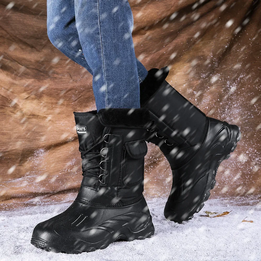 Men Winter Snow Boots Outdoor  - Fishing Equipment Carp review and price