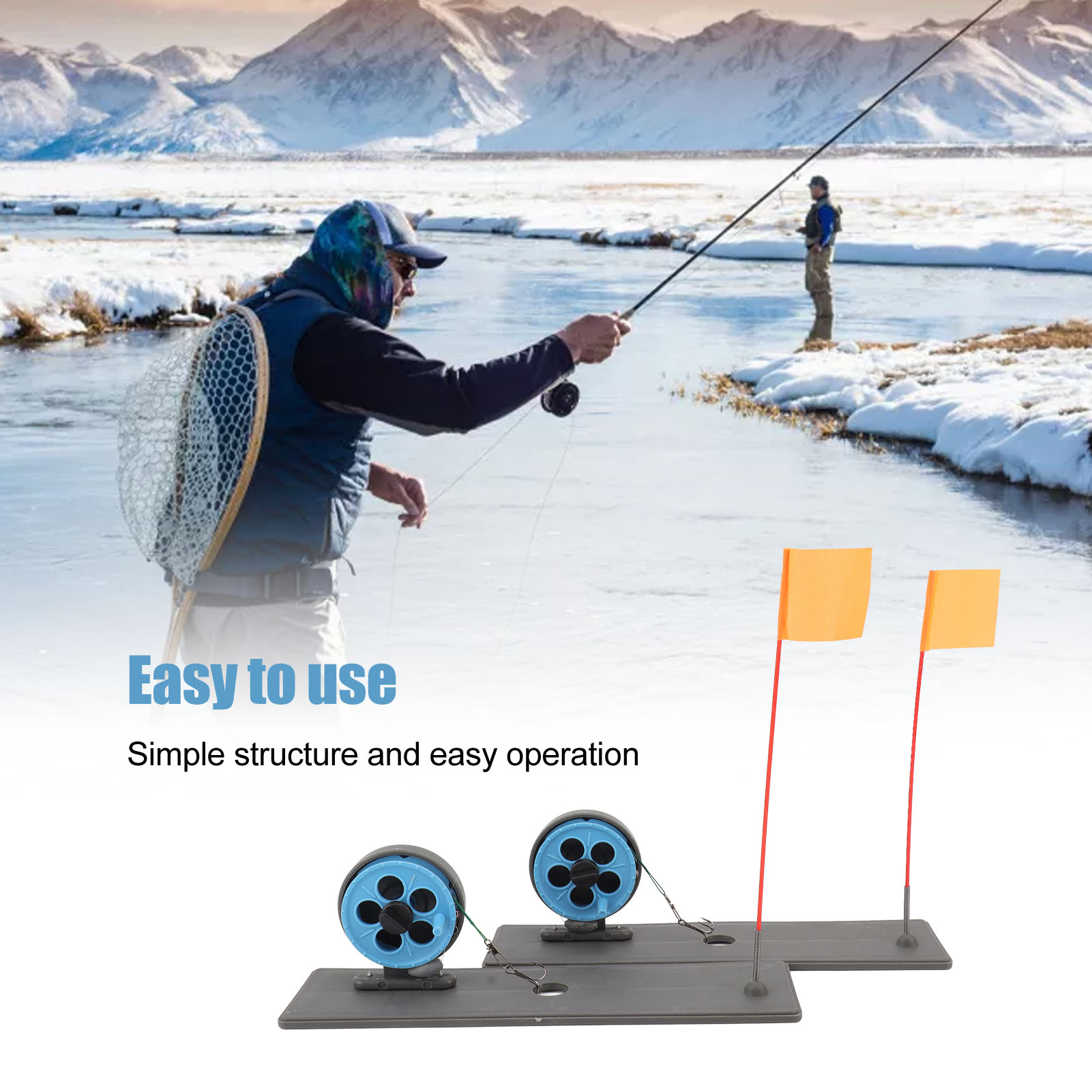 2pcs Ice Fishing Flag Marker R - Ice Fishing Tip Up review and price